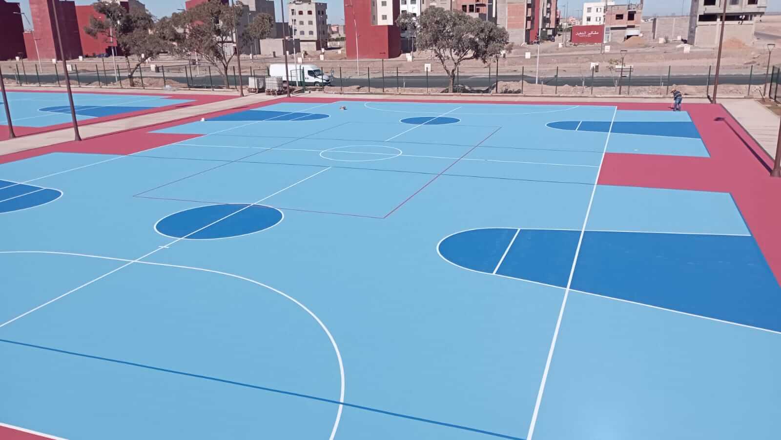 Terrain de basketball